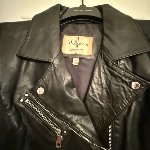 Wilsons Leather Black Studded Jacket NWT - Picture 4 of 12